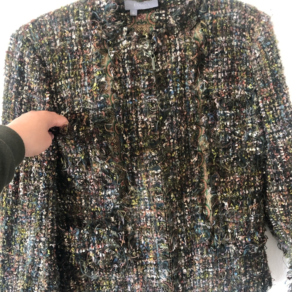 Multicolor tweed jacket - Picture 4 of 7